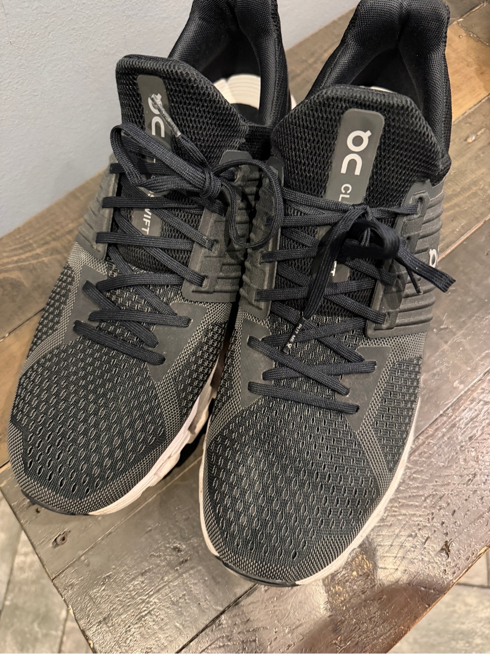 On Running Black and White Men's Running Sneakers